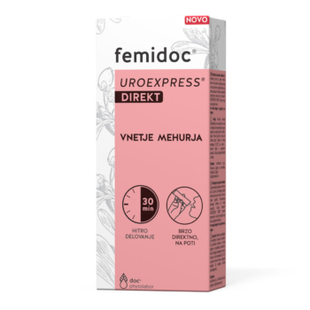 femidoc® DIREKT® - vnetje mehurja, jemanje brez vode