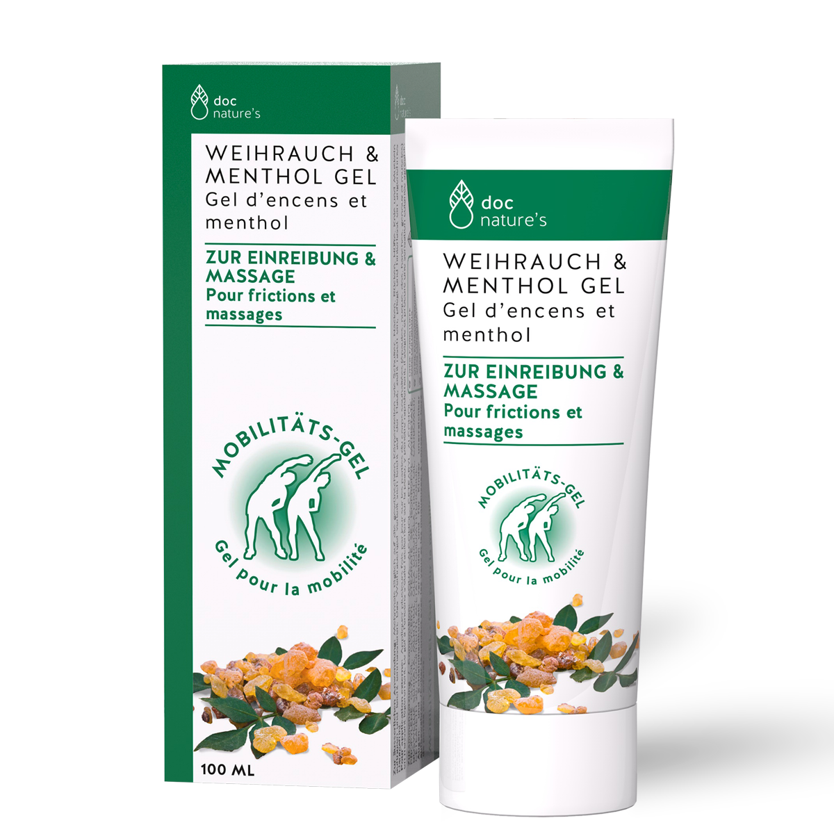 doc® nature's BOSVELIJA & MENTOL GEL za vtiranje in masaže