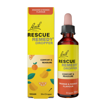 Bach RESCUE® Kapljice, okus pomaranča in mango