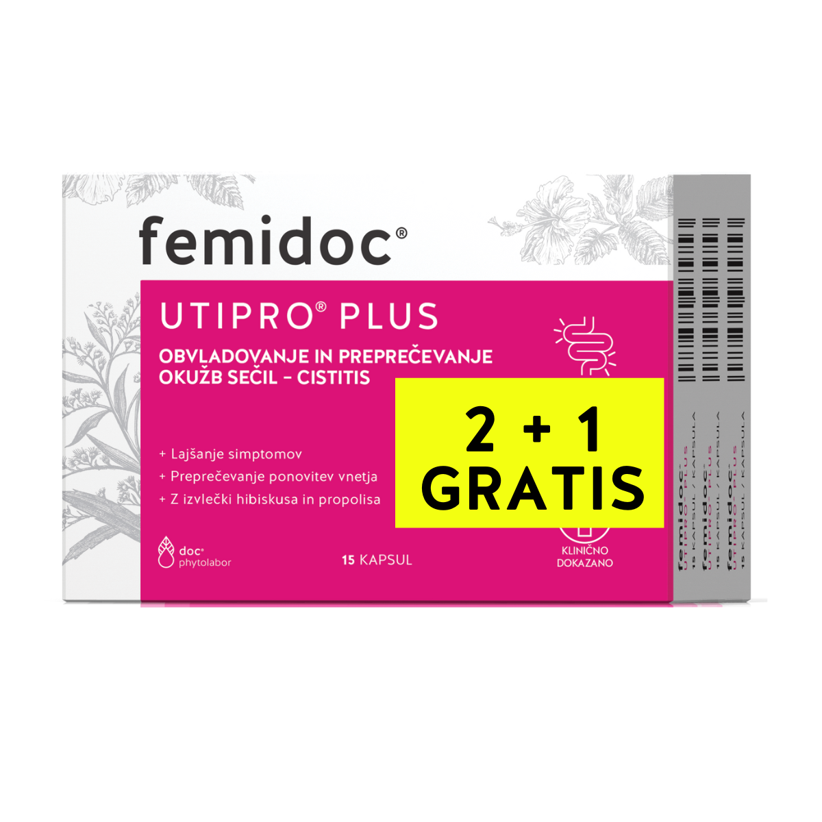 femidoc® UTIPRO® PLUS kapsule 2+1