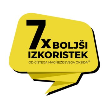 oznaka 7x boljši izkoristek z referenco